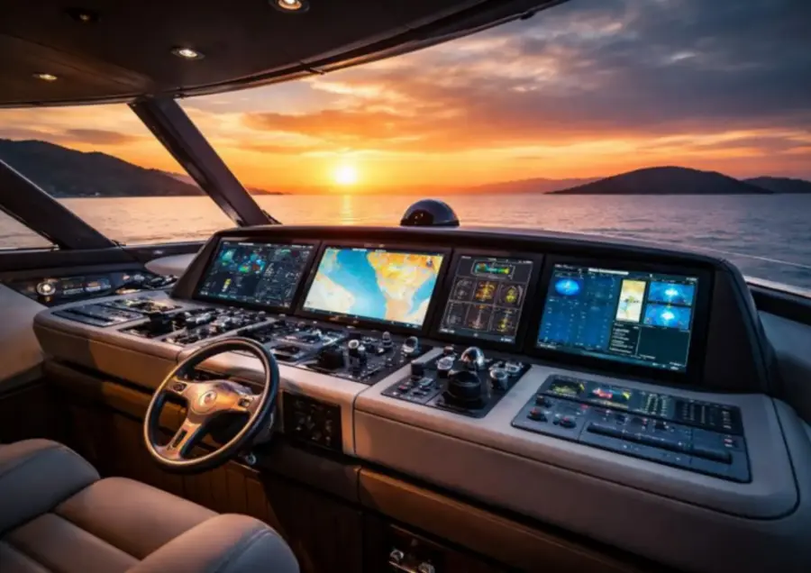 Yacht Bridge Navigation Systems Guide Wheelhouse Control Systems 